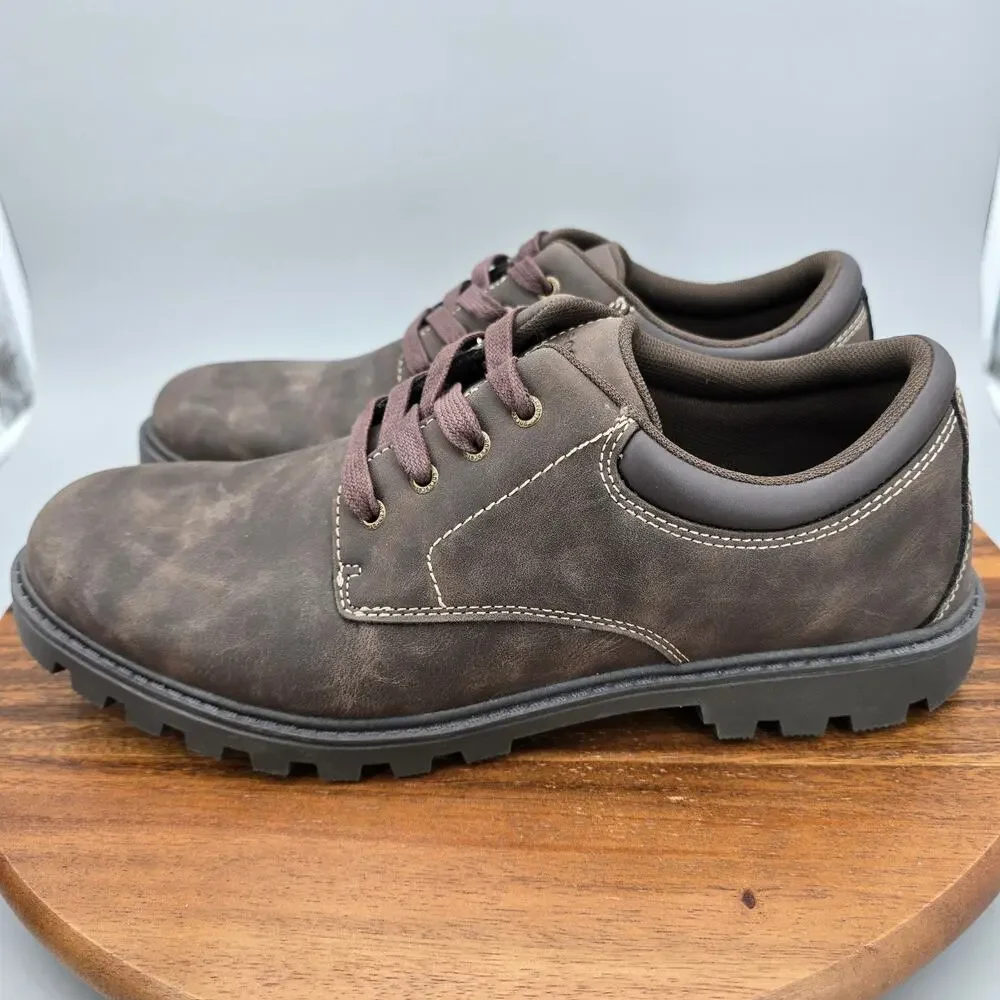 Rockport Ridgeview Shoes Mens 11 M Brown Lace Up Walking Comfort Casual Oxfords